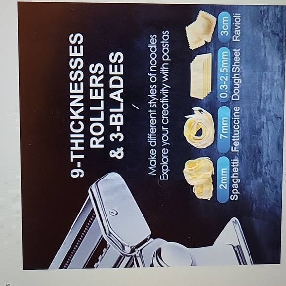 Chefly Kitchen Chefly Pasta Ravioli Maker Set 9 Thickness Settings